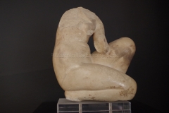 Statue of Aphrodite bathing, a late Hellenistic statue from Rhodes. Dated to the 2nd-1st centuries BCE.