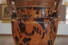 Attic red figure crater attributed to the Niobid painter.