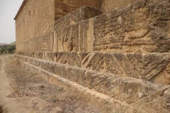 Foundations of the Temple of Demeter along the south side of the Chiesa di San Biagio.