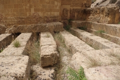 Foundations of the Temple of Demeter at the rear of Chiesa di San Biagio.
