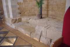 Remains of the temple in the apse of the Chiesa di Santa Maria dei Greci.