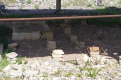 Hypocaust system in the southeast quadrant of the residential area.