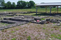 Hypocaust in the southeast quadrant of the residential area.