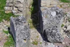 Water channel adjacent to the basilica.