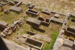 Funerary structures on the east side of the Sacred Way at the Western Necropolis.