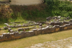 Funerary structures on the west side of the Sacred Way at the Western Necropolis.