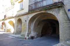 Cellar arches of the Pont du Romain in Sommières.