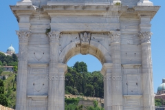 West side of the Arch of Trajan.