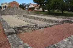 Mithraeum of Symphorus and Marcus in 2012, prior to the reconstruction.