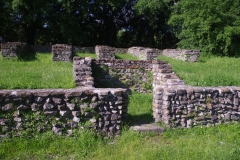 Seating box on the south side of the civilian settlement amphitheater.