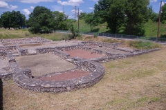 Double tepidaria,and caldarium of the northeastern bathing complex.