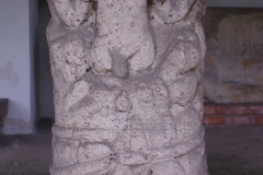 Depiction of Mithras' birth from stone in the eastern lapidary of Aquincum.