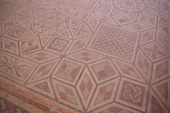 Mosaic flooring from a Roman villa at Nemesvámos-Baláca. Dated to the late 2nd century CE. Magyar Nemzeti Múzeum.