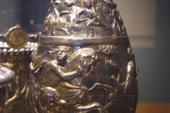 Ewer from the Hippolytus set depicting Hippolytus readying for a hunt. From the Sueso Treasure. Magyar Nemzeti Múzeum.
