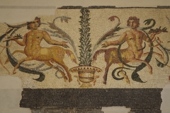 Mosaic found in Orange, west of the forum, and displayed in the  Musée d'Art et d'Histoire d'Orange.