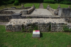 Area of the lararium and tablinum of the House of the Grand Peristyle.