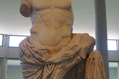 Colossal statue of Augustus from the late 1st century BCE, found at the theater. Displayed in the Musée de l'Arles et de la Provence Antique.