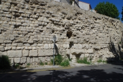 City walls along Montée Vauban.