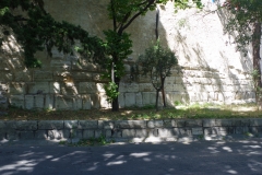 City walls along Boulevard Emile Combes.