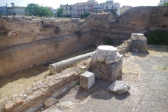 Pool on the north side of the frigidarium of the baths.