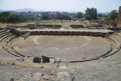 Orchestra and scenae of the theater.