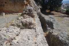 Water channel running through the Hadrianic nymphaeum.