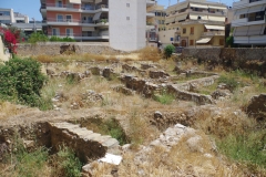 Excavations in the northwest corner of the intersection of Eth. Antistaseos and Aigaiou Pelagou.