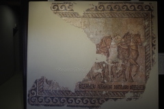Quadriga mosaic from the 4th century BCE. Byzantine Museum of Argolis. Argos.
