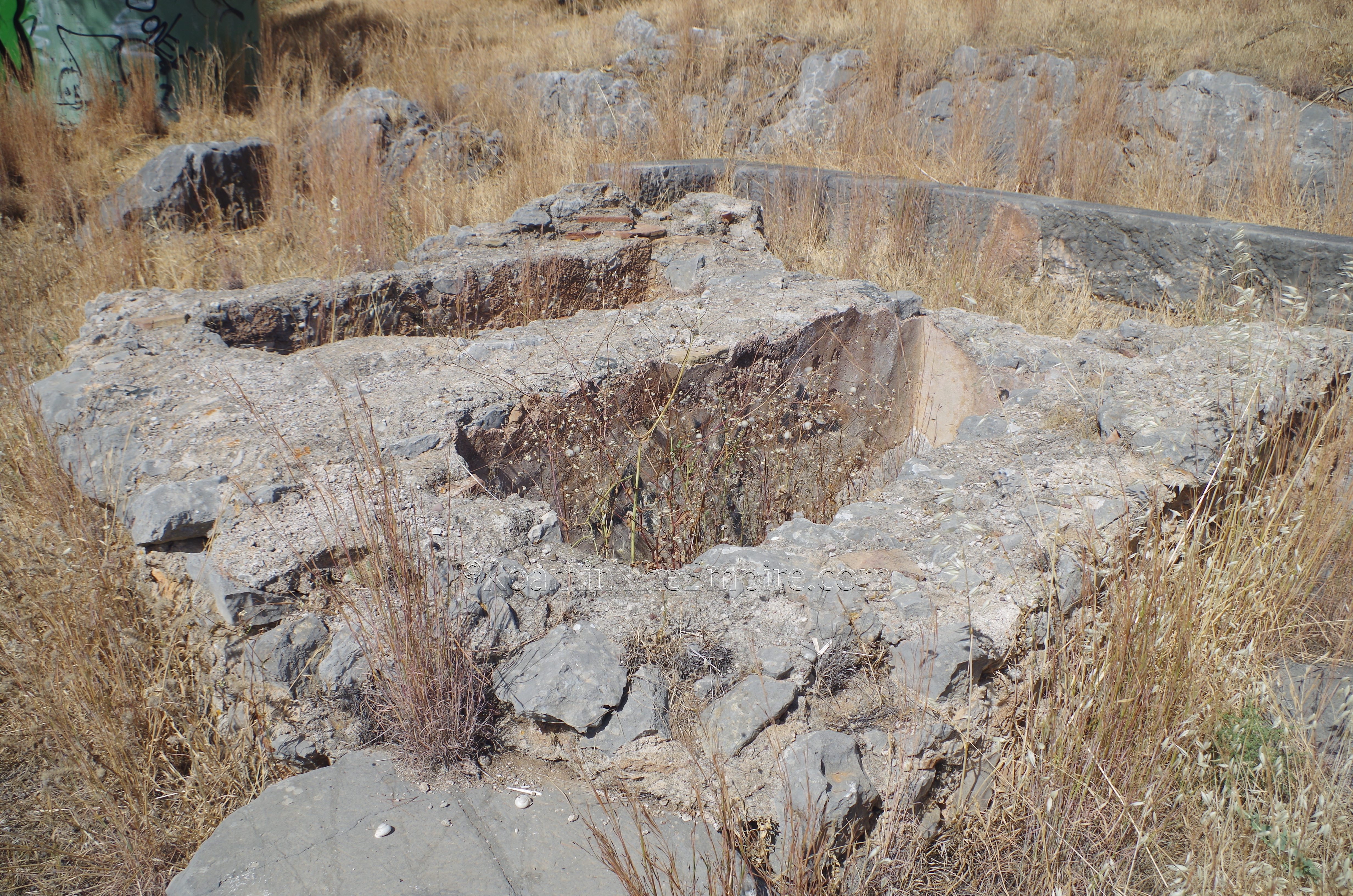 Cisterns in the north part of the sanctuary of Apollo Deiradates.