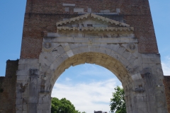 Interior facade of the Arco di Augusto.