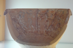 Mould for a bowl decorated with a scene of Hercules and Omphale. From the workshop of M. Perennius.