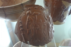 Fragment of a bowl of Arretine ware corresponding to the mould with images of offerings, Maenads, and dancers.