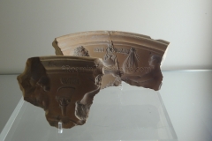 Fragments of moulds from the workshop of Titus L. Pomponi Pisani.
