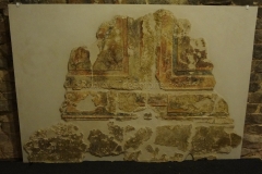 Fragment of painted plaster.