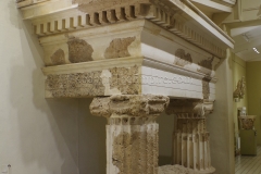 Architectural remains of the Propylaia. Museum.