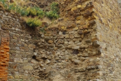 Cross section of the medieval walls.