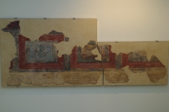 Fragment of wall painting. Museo Romano La Ergastula.