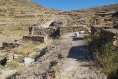 Nymphaeum area at the southeast end of the theater portico.