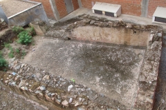 Section of the Termes de Resti in the separate courtyard.