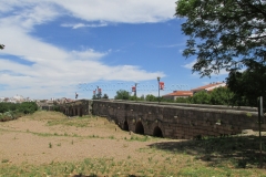 Western end of the Guadiana River bridge.