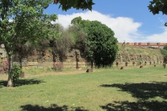 Retaining wall south of the Alcazaba.