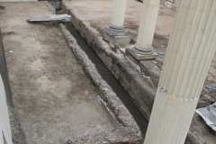 Drainage of the portico of the imperial forum.