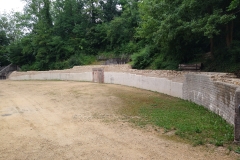 Western interior wall of the amphitheater.