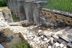 Basilica/forum retaining walls.