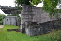 Basilica/forum retaining wall and curia.