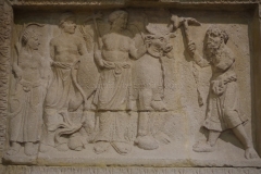 Relief depicting a sacrifice. Found in Vaison and displayed in the Musée Lapidaire.