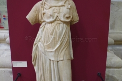 Statue of Athena Parthenos, a 3rd century CE copy of a Greek original. Found in Athens and displayed in the Musée Lapidaire.