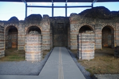 Western vestibule/hall of the cryptoporticus with remains of the light well.