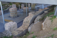 Cryptoporticus and space between the interior wall and the temple platform.