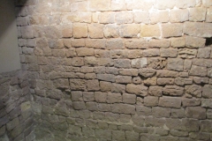 Section of the 15-10 BCE city wall at the MUHBA.